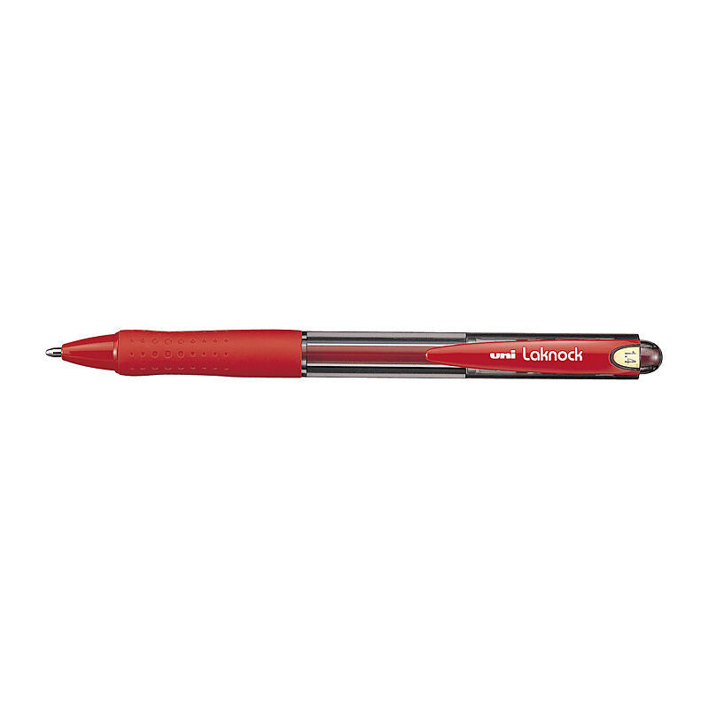 uni Laknock Ballpoint Pen 1.4 - Red (Box of 12)
