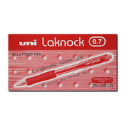 uni Laknock Ballpoint Pen 0.7 - Red (Box of 12)