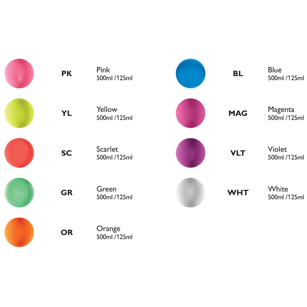 UV Glow Paint 500mL - Scarlet