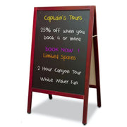 Visionchart Magnetic Blackboard 900 x 600mm Timber A-Frame