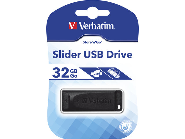 Verbatim USB - Store 'n' Go Slider 2.0: 32GB