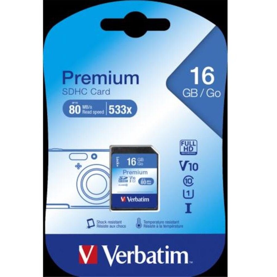 Verbatim Memory Card Classic 16GB UHS Speed Class 1(U1)