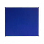 Visionchart Corporate Felt Pinboard 1200 x 1200mm Standard Frame Blue