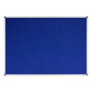 Visionchart Corporate Felt Pinboard 1500 x 1200mm Standard Frame Blue