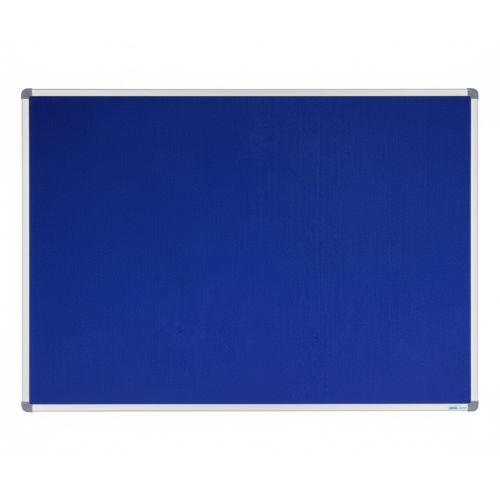 Visionchart Corporate Felt Pinboard 1500 x 1200mm Standard Frame Blue