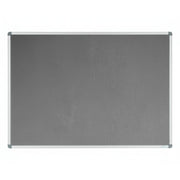 Visionchart Corporate Felt Pinboard 1500 x 1200mm Standard Frame Grey