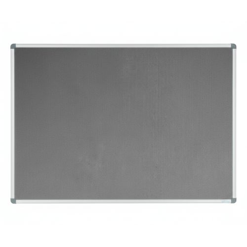 Visionchart Corporate Felt Pinboard 1500 x 1200mm Standard Frame Grey