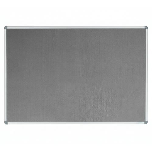 Visionchart Corporate Felt Pinboard 1500 x 900mm Standard Frame Grey