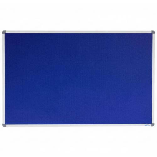 Visionchart Corporate Felt Pinboard 1800 x 1200mm Standard Frame Blue