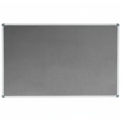 Visionchart Corporate Felt Pinboard 1800 x 1200mm Standard Frame Grey