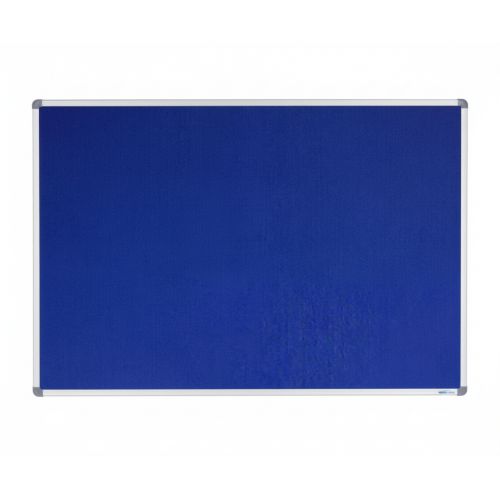 Visionchart Corporate Felt Pinboard 1800 x 900mm Standard Frame Blue