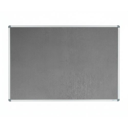 Visionchart Corporate Felt Pinboard 1800 x 900mm Standard Frame Grey