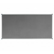 Visionchart Corporate Felt Pinboard 2400 x 1200mm Standard Frame Grey