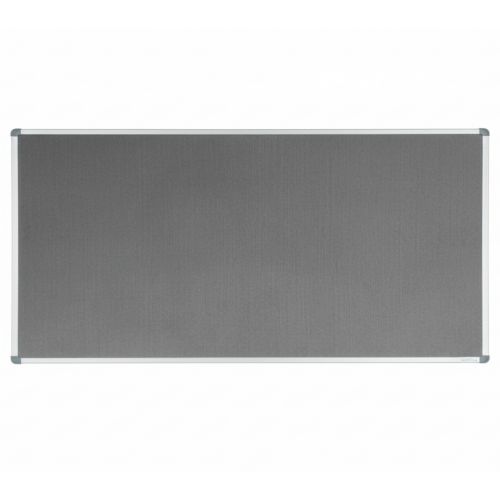 Visionchart Corporate Felt Pinboard 2400 x 1200mm Standard Frame Grey
