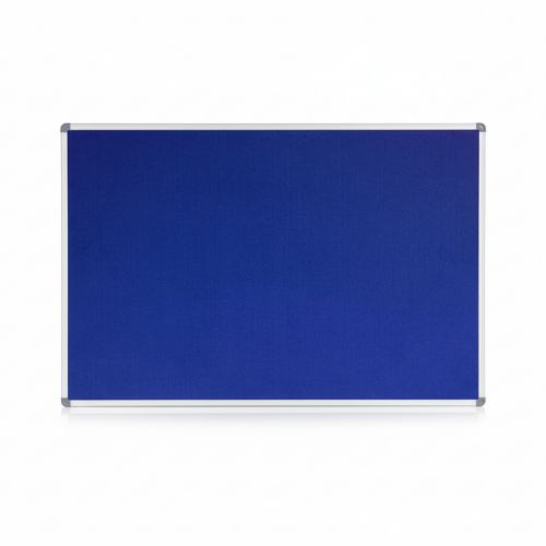 Visionchart Corporate Felt Pinboard 900 x 600mm Standard Frame Blue