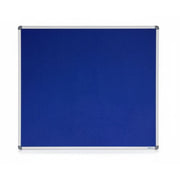 Visionchart Corporate Felt Pinboard 900 x 900mm Standard Frame Blue