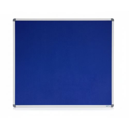 Visionchart Corporate Felt Pinboard 900 x 900mm Standard Frame Blue