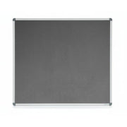Visionchart Corporate Felt Pinboard 900 x 900mm Standard Frame Grey