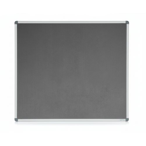 Visionchart Corporate Felt Pinboard 900 x 900mm Standard Frame Grey