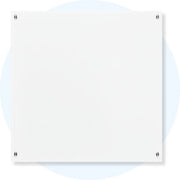 Visionchart Lumiere Glassboard 1200 x 1200mm White