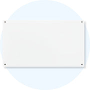 Visionchart Lumiere Glassboard 2100 x 1200mm White