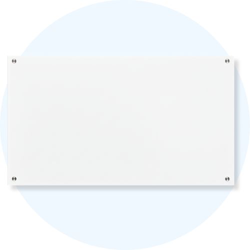 Visionchart Lumiere Glassboard 2100 x 1200mm White