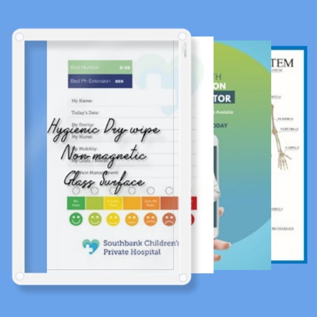 Visionchart Lumiere Switch Non-Magnetic Glassboard 470 x 470mm