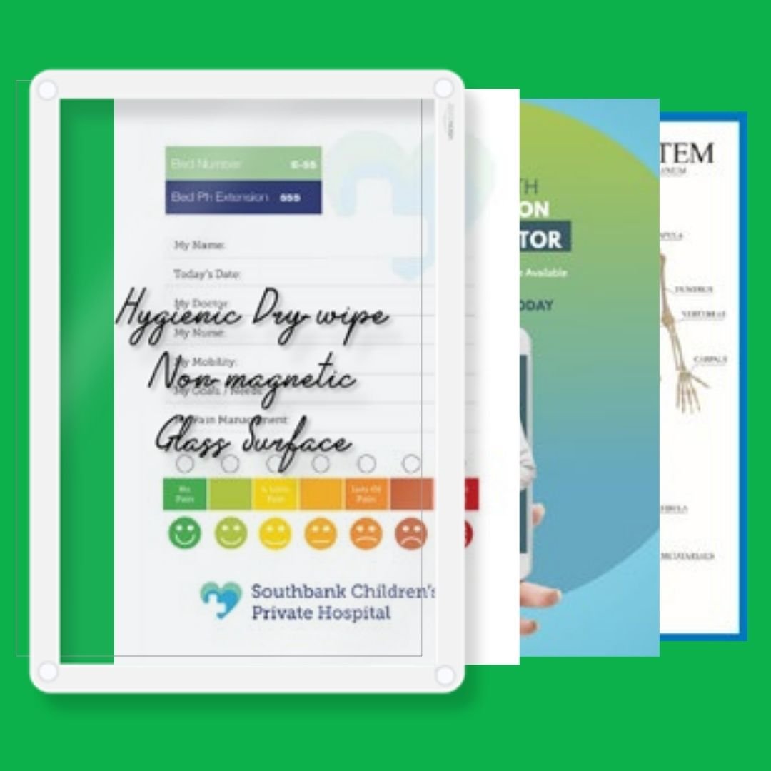 Visionchart Lumiere Switch Non-Magnetic Glassboard 600 x 470mm