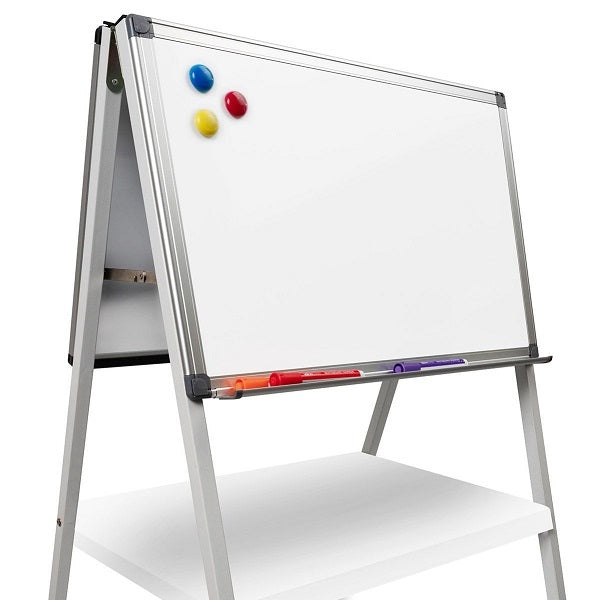 Visionchart Whiteboard Porcelain Mobile Big Book Easel 1000x600 Double Sided