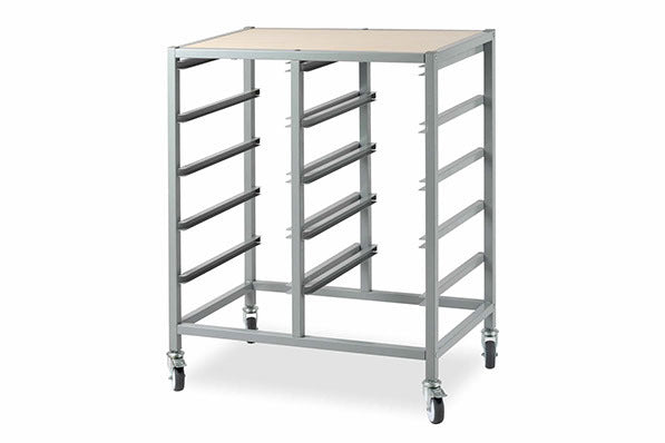 Creative Kids Mobile Tote Tray Storage Trolley - 10 Tray Double (Trolley Only)