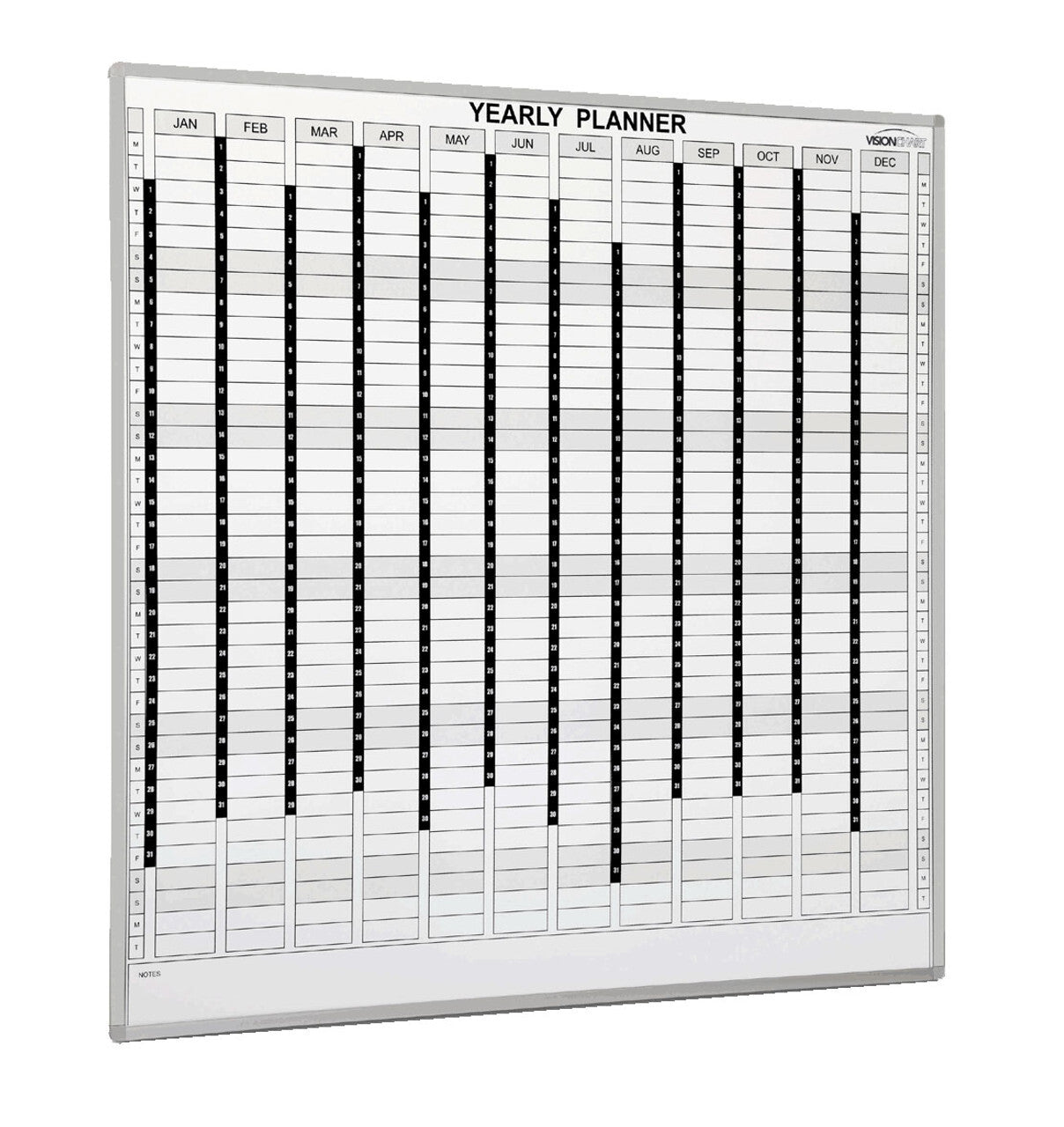 Visionchart Perpetual Planner Magnetic Whiteboard (1500 x 1200mm)