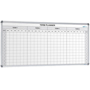 Visionchart School Planner Magnetic Whiteboard (2400 x 1200mm) - 4 Term