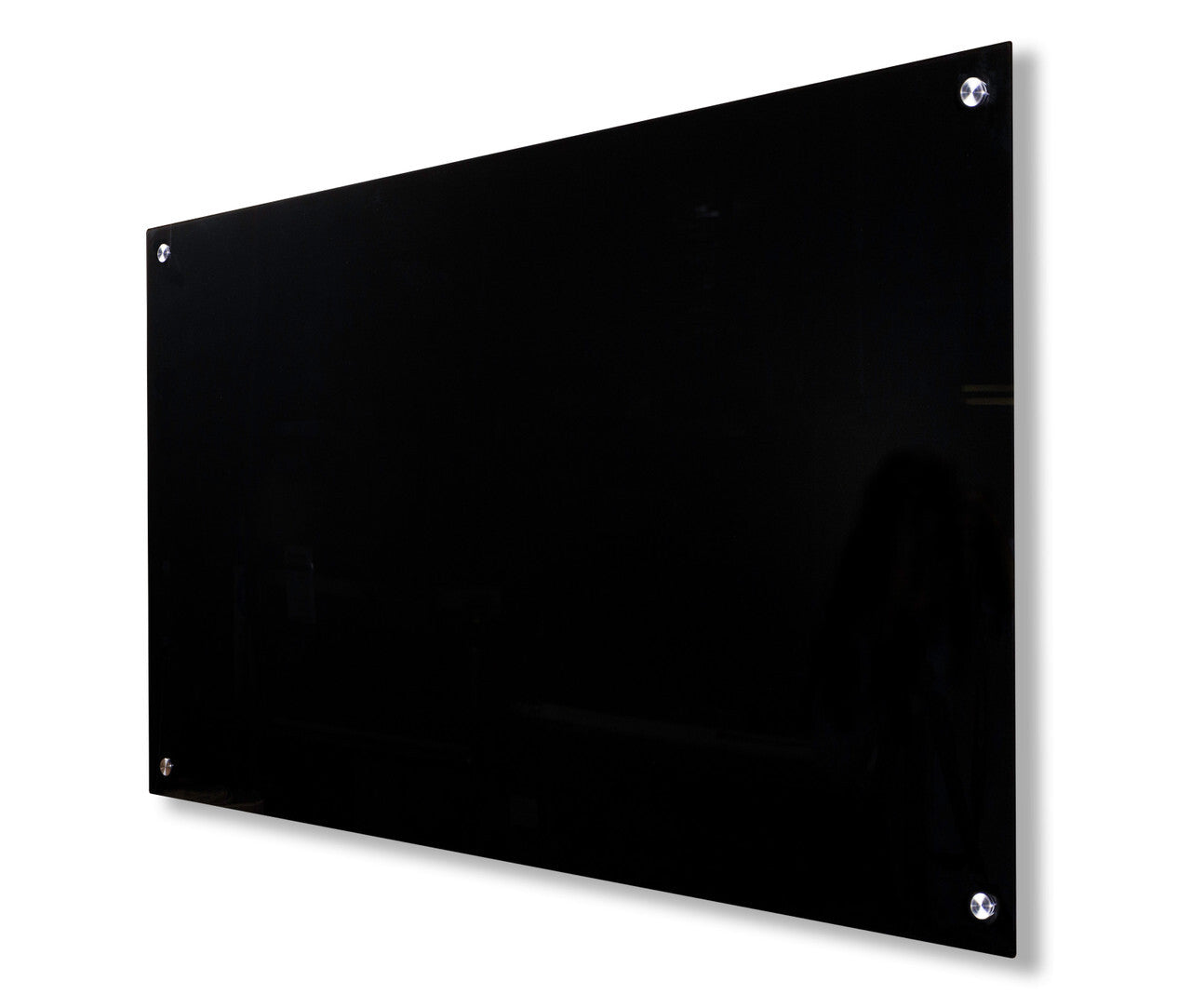 Visionchart Lumiere Frameless Magnetic Glassboard Black - 1200 x 600mm