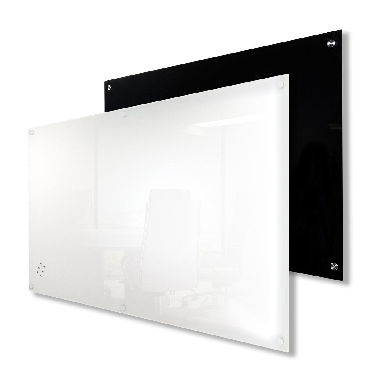 Visionchart Lumiere Frameless Magnetic Glassboard White - 1200 x 900mm