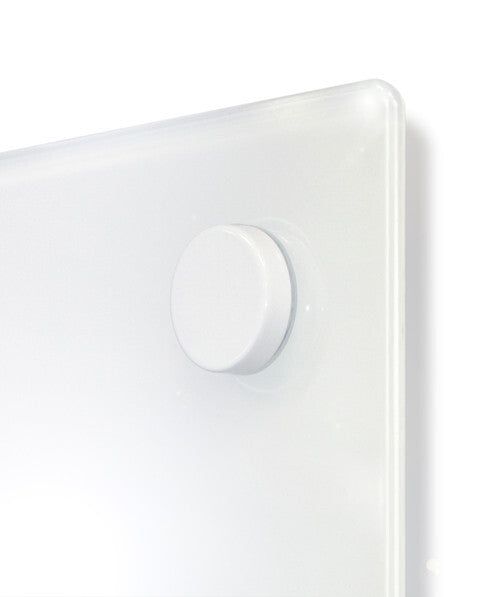 Visionchart Lumiere Frameless Magnetic Glassboard White - 1200 x 900mm