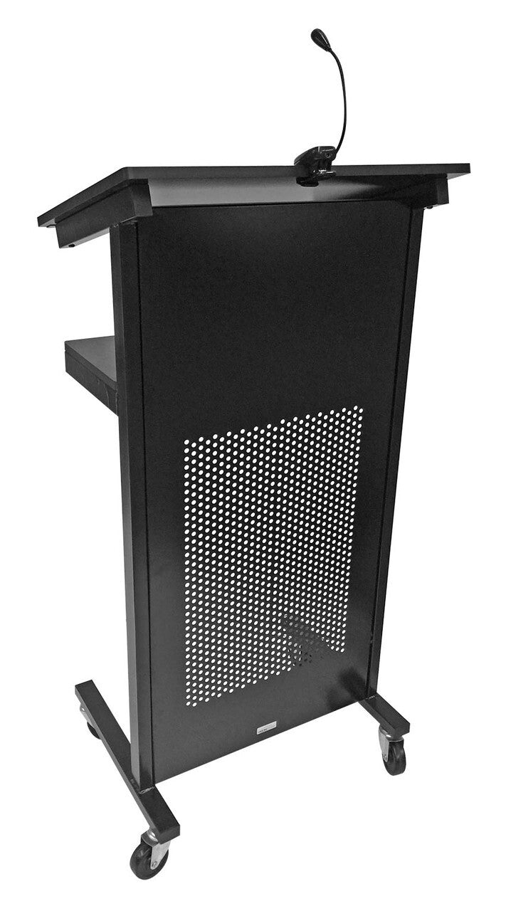 Visionchart Professional Lectern - Black (Height 1205mm & Top Shelf 600 x 400mm)