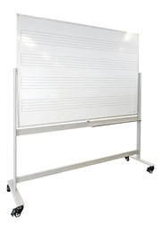 Visionchart Mobile Magnetic Music Whiteboard (1800 x 1200mm)