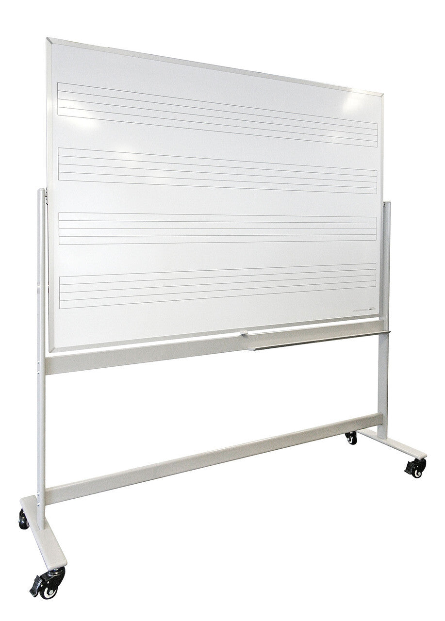 Visionchart Mobile Magnetic Music Whiteboard (1800 x 1200mm)
