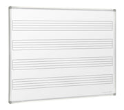 Visionchart Magnetic Porcelain Music Board (1500 x 1200mm) - Wall Mounted