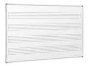 Visionchart Magnetic Porcelain Music Board (1800 x 1200mm) - Wall Mounted