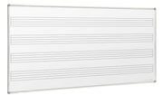 Visionchart Magnetic Porcelain Music Board (2400 x 1200mm) - Wall Mounted
