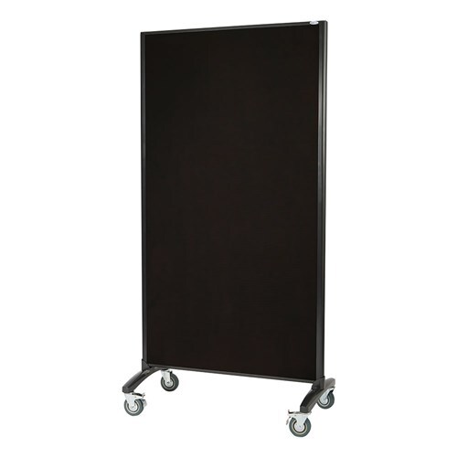 Visionchart Communicate Room Divider - Whiteboard/Charcoal Pinnable (1800 x 900mm)