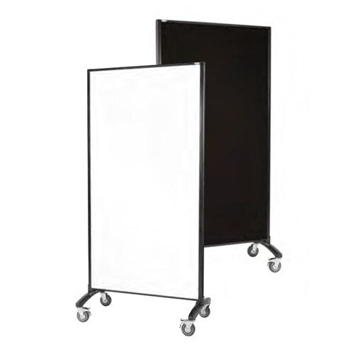 Visionchart Communicate Room Divider - Whiteboard/Charcoal Pinnable (1800 x 900mm)