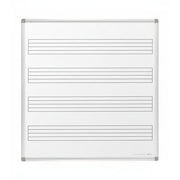 Visionchart EverWrite Music Staff Porcelain Whiteboard 1200 x 1200mm Standard Frame (Special Order)