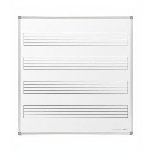 Visionchart EverWrite Music Staff Porcelain Whiteboard 1200 x 1200mm Standard Frame (Special Order)