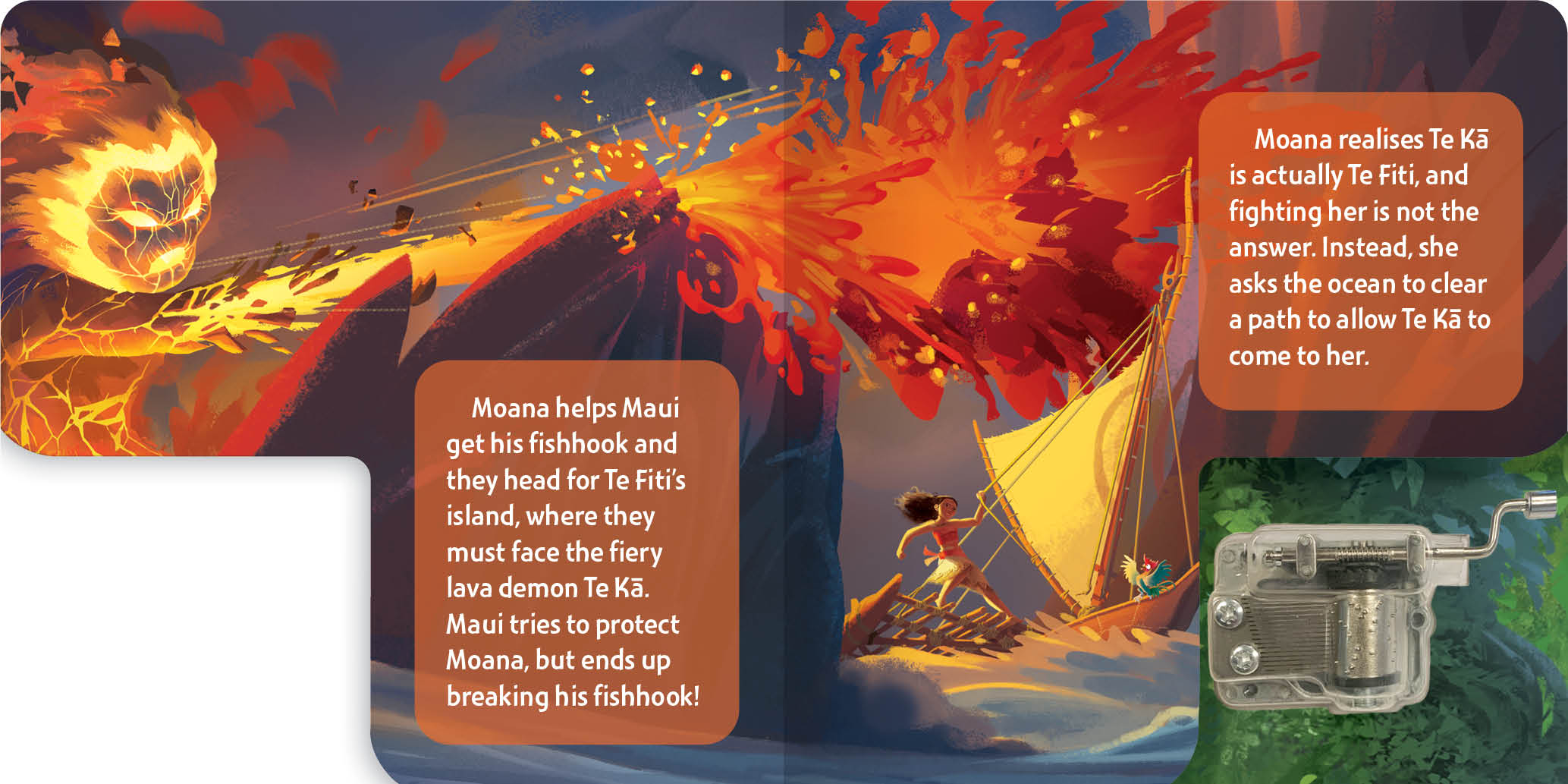 Disney Moana - Wind-Up Music Box Book — inside page 4