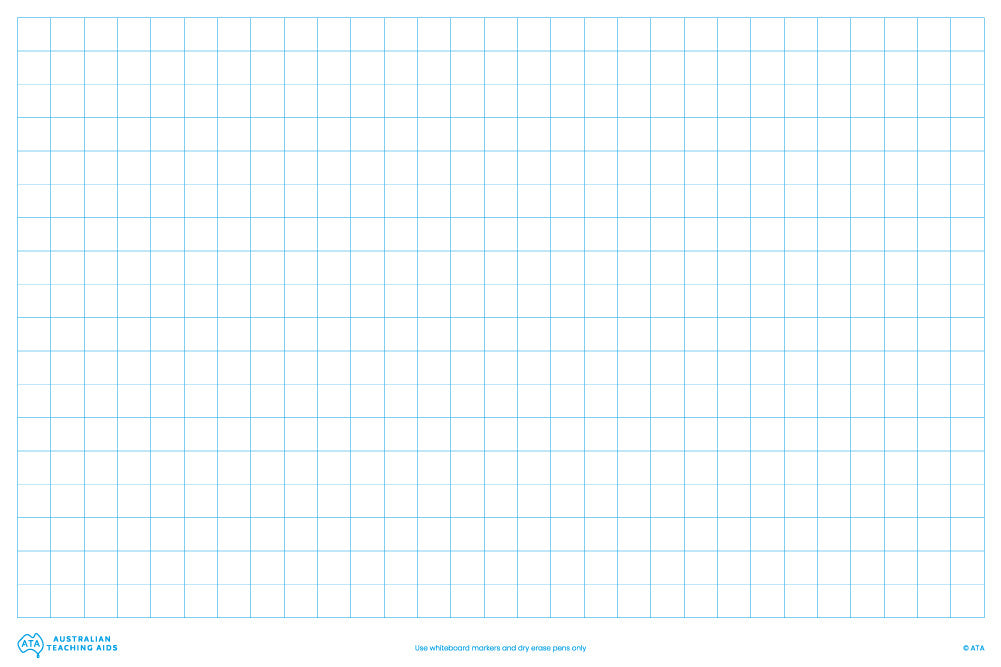Magnetic Writing Sheets (2cm Graph) - Pack of 2