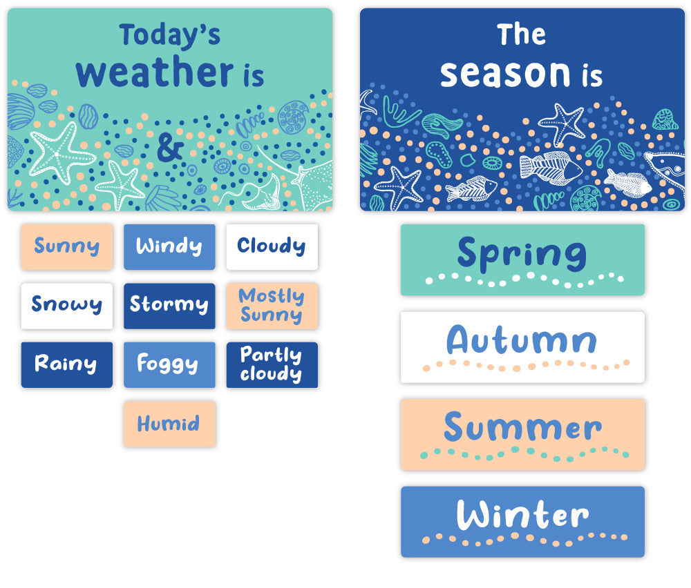 Wonderlands (Sea) - Magnetic Calendar Set