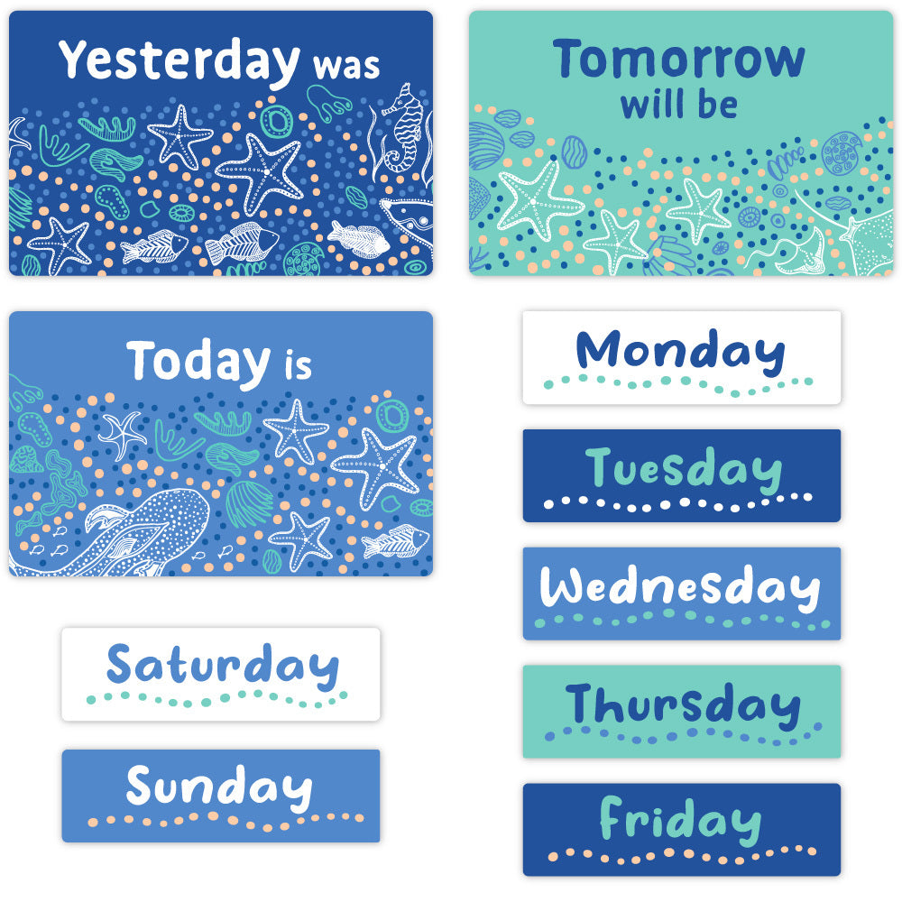 Wonderlands (Sea) - Magnetic Calendar Set