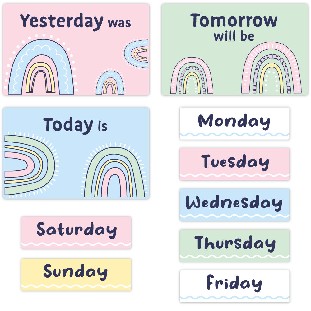 Pastel Crush - Magnetic Calendar Set